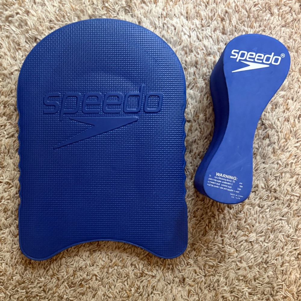 Speedo Blue Swim Kickboard and Pull Buoy Set